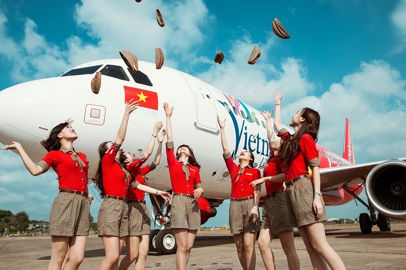 Mua vé máy bay khứ hồi Hà Nội giá rẻ của hãng hàng không Vietjet Air